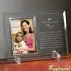 Thank You Mom Transparent Clear Glass Picture Frame
