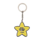 custom logo flower shape cartoon style anime lovely keychain