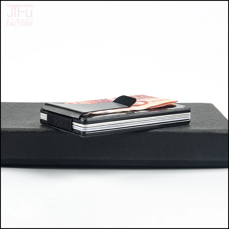 carbon fiber wallet money clip with card holder for businessman