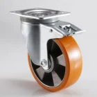 SSTD 6 inch Aluminum Caster Wheel Heavy Duty PU Tread Castor Wheel