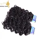 Water wave hair full thick end hair bundles virgin brazilian hair wholesale