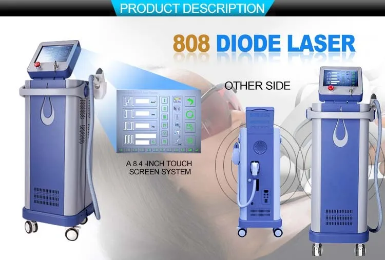 2021 Permanent Hair Remover 755 Nm Alexandrite Laser 3 Wavelengths Diode Laser Diode Laser Hair Removal 755 808
