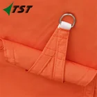 5M*5M Orange polyester waterproof sun shade sail with PU coated