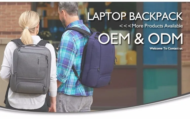 JUNYUAN Anti Theft Slim Business Laptop Backpack Bag with USB Charging Port