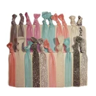 Ponytail Holder Wholesale Custom Knotted Ribbon Holders No Crease Elastic Hair Ties