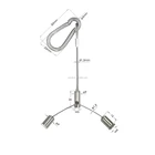 Eco-friendly and Durable New desig panel Light with Cable Gripper for hanging system