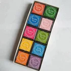 20 Colors Ink Pad Scrapbooking 4x4cm Inkpad Stamp Sealing Decoration Fingerprint Stencil Card Making DIY Crafts
