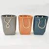 New design Flower Pot Ceramic Hand Bag Shape Succulent Plant Pots