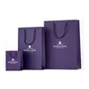 Luxury Custom Brand Logo Printed Small Jewellery Packaging Gift Boutique Carry Paper Bag For Sale
