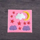 Cloud Stars Moon Shaped Silicone Mold DIY Chocolate Fondant Cake Decoration Clay Baking Tools