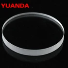 Round transparent quartz glass plate disc/ disk for heat observation window