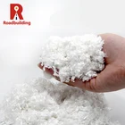 Polyester fiber material 7d x 64mm white hcs polyester staple fiber polyester fiber packing