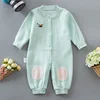 stretched bamboo organic cotton unisex baby romper