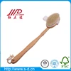 wholesale long oval wooden bath brush / detachable curve body cleaning brush