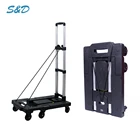Folding Handle Platform Industrial Truck Hand Trolley Size