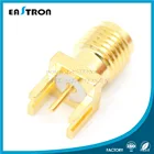 SMA connector, SMA female edge type for pcb, attenna connector Wifi connector 1.1 mm PCB