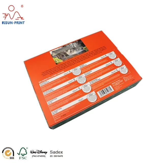 customized fancy design paper box with window flap open gift box