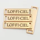 Private Customized Metal Alloy Logo Label Tag for Clothing