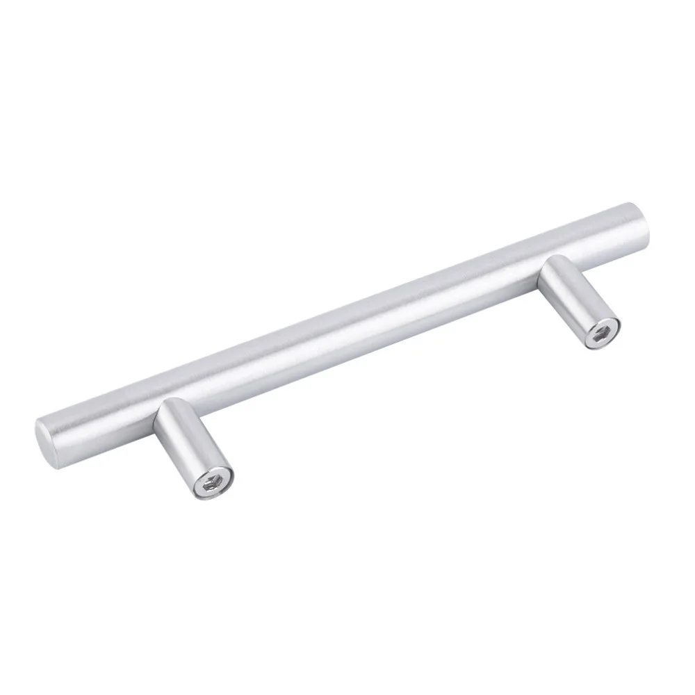 Probrico Diameter 12mm Hole Cebter 64mm~300mm Stainless Steel Kitchen Cabinet Door T Bar Knob Furniture Drawer Handles Pulls