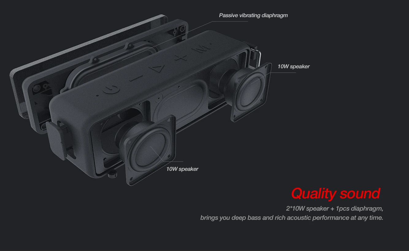 Nillkin Traveler W1 TWS wireless Speaker with IPX7 water-resistance - ANKUX.COM