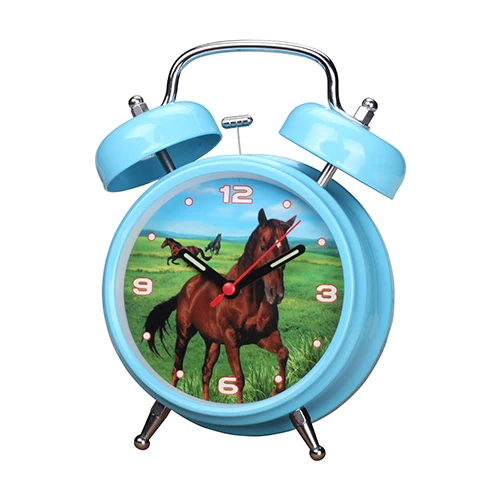 2015 Hanging Horse Sound Alarm Clock Twin Bell Buy Horse Clock,Twin