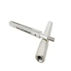 Custom CNC machining aluminum stainless steel metal threaded tube end caps