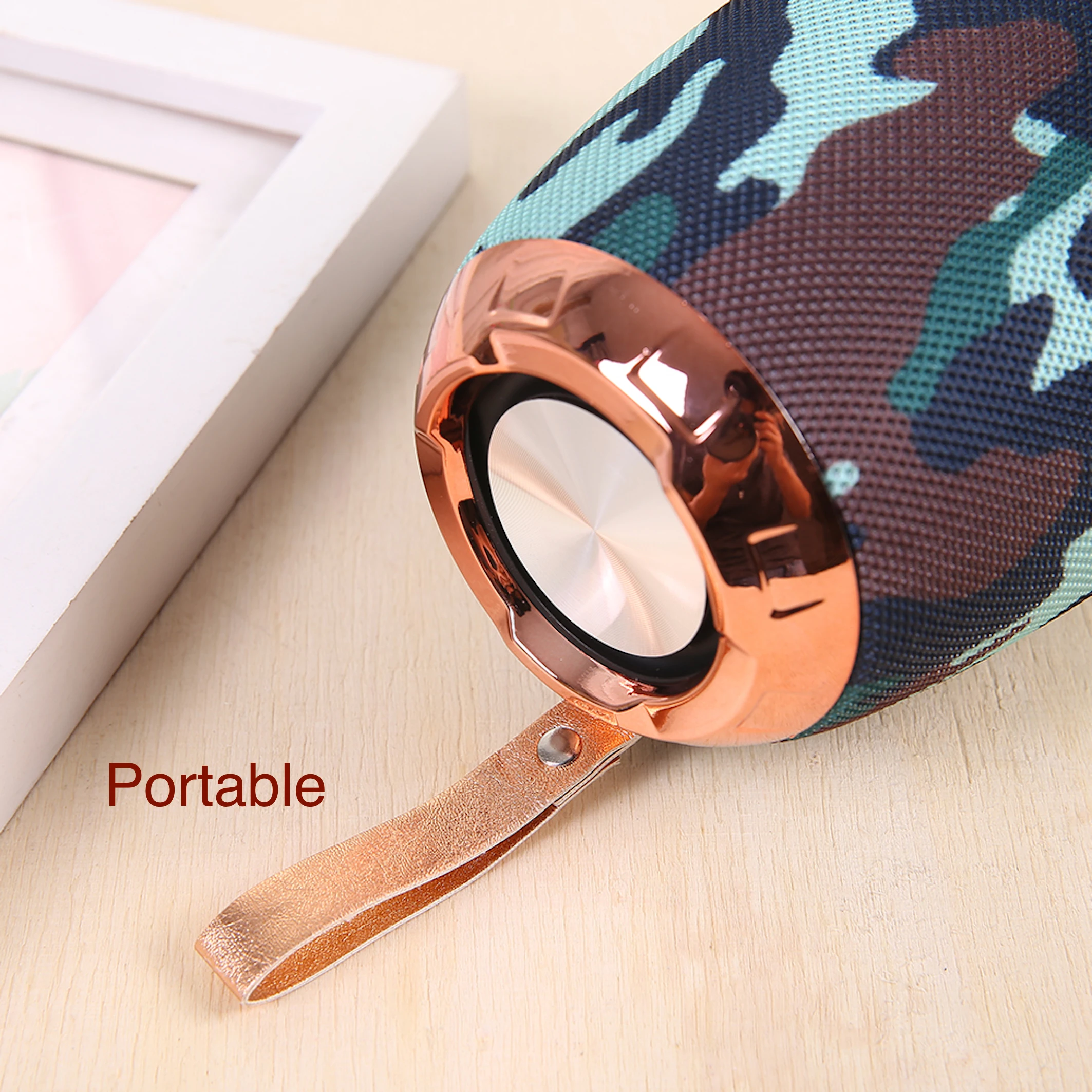 FM Radio Style Active Wireless Charge Mini Speakers for Mobile Phone Home Theatre with 1200MA Bluetooths Speaker Power Bank - ANKUX.COM