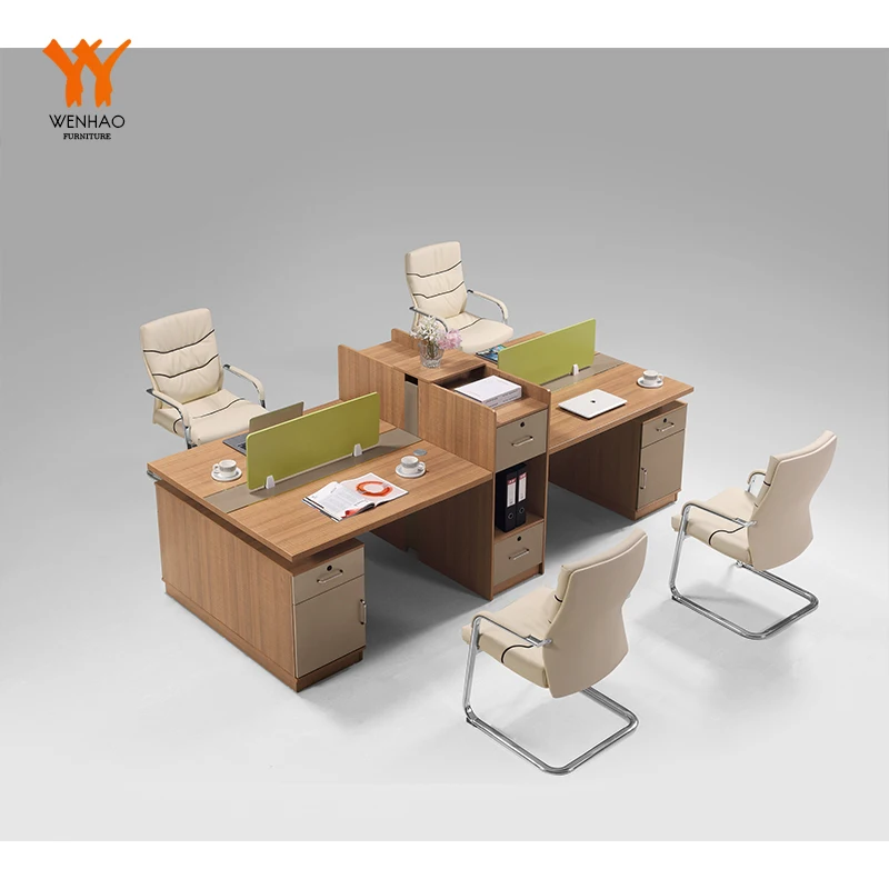 Office Island Workstation T Shape Autocad Blocks Office