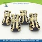 Lvoyager Pet Socks Waterproof Dog Shoe Leopard Print Dog Shoes