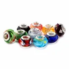 Hot Selling Faceted murano Lampwork Glass 10 pcs Mix Color Glass Beads Loose Beads
