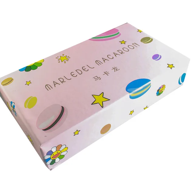 Chinese Factory Custom Pink Top and Bottom Food Gift Packaging Box for Macaron