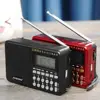 Free Ship Portable Radio FM/AM/SW 21 Bands Digital Key Selection Mini Telescopic Antenna Pockets MP3 TF USB Receiver Speaker