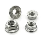 stainless steel 304 DIN6923 hex serrated flange nut