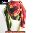 Lady Art Digital Custom Printing Polyester/Silk Scarf And Shawl 2017