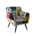 Patchwork Fabric Modern Style Popular Single Sofa Seat