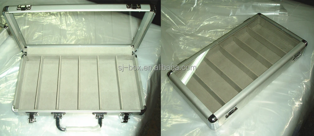 Aluminum Eyeglass Carrying Display Case For 18 Glasses ...