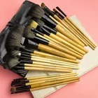 Top Quality 24 Piece Natural Hair Professional Cosmetic Makeup Brush Set for Girls