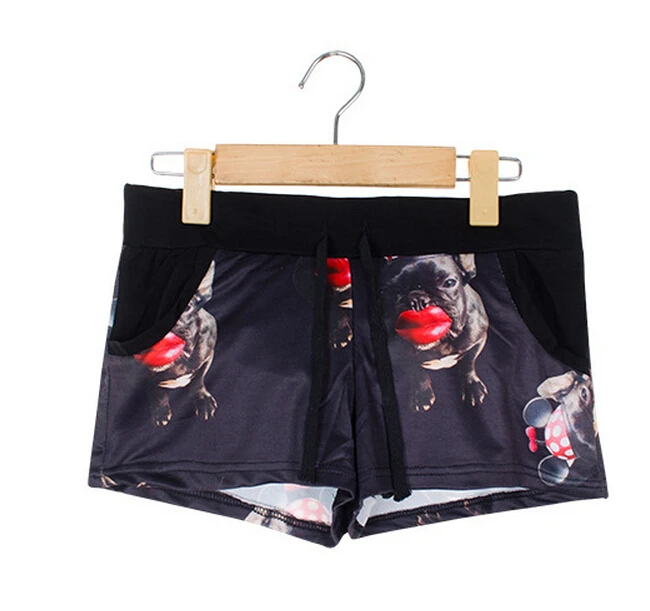 Short Pants Woman Summer Sexy Mini Shorts Women 3D Digital Printing European Style Fashion 2015 New Arrival Brand Quality HY727