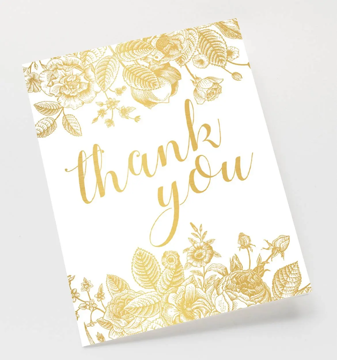 hot selling thank you card box wedding floral thank you cards