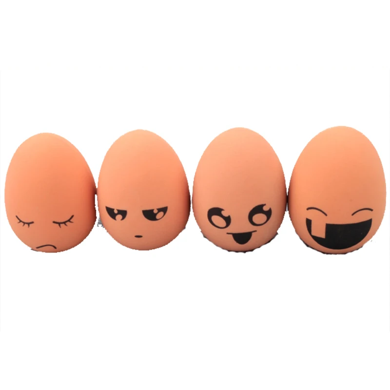 OnnPnnQ 1pcs Bouncing Realistic Egg Dog Cat Toy expression Ball Resistant Chew Funny Puppy Training Interactive Pet Supplies7