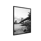 High quality 24x36 large wooden Black Photo Frame with Plexi-Glass Wall Poster picture photo Frame