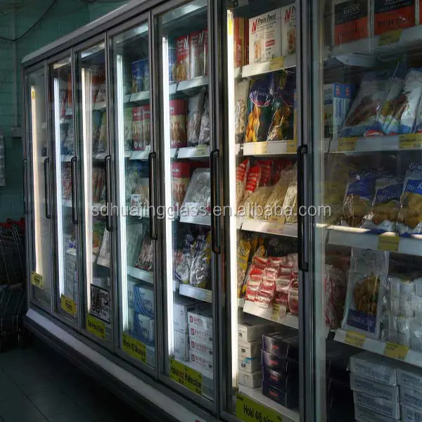 Anti Fog Walk In Cooler Glass Doors With Shelves For Supermarket