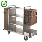 High quality hotel room equipment housekeeping cleaning trolley maid cart service trolley