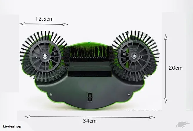 360 degree Rotation Swirl Dustpan Broom Hand Propelled Floor Sweeper