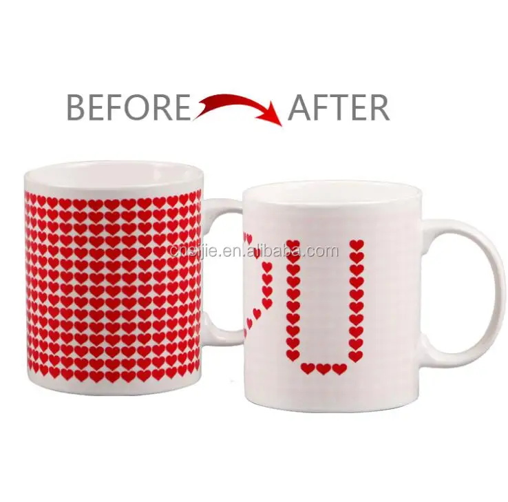 Wholesale Custom Unique Design Ceramic Sublimation Color Changing Mugs