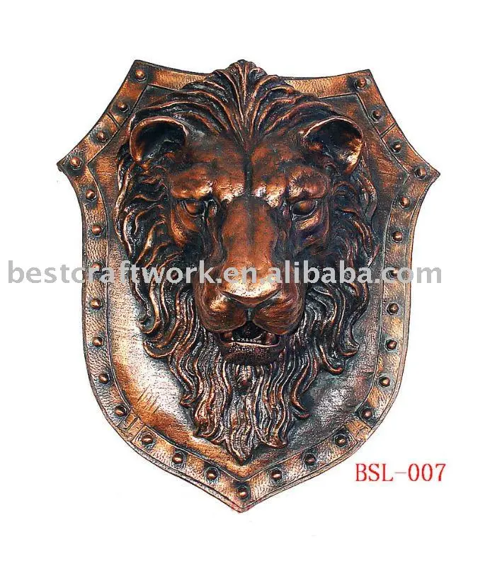 Rei leão escudo Medieval