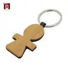 Free Oem Odm Service Wood Keyring Custom Blank Wooden Key Chain