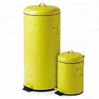 Provide 5L / 30L / 50L home hotel yellow convenient foot hygiene waste paper trash