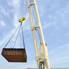 Marine Telescopic Boom Crane 360 Degree Rotation