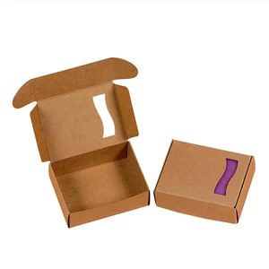 eco-friendly natural paper gift box printing kraft paper box